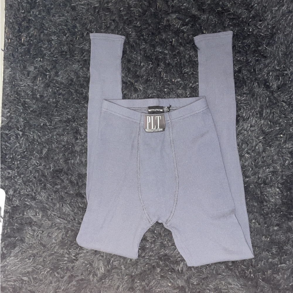 PLT ribbed seam leggings